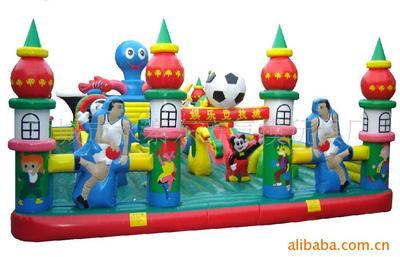 廠家直銷專業生產兒童充氣玩具蹦床、城堡 項城市水寨東方氣模玩具廠供應
